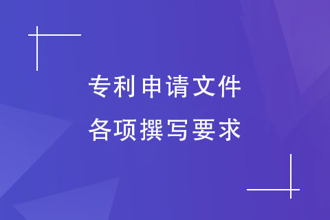 專利申請(qǐng)文件各項(xiàng)撰寫(xiě)要求